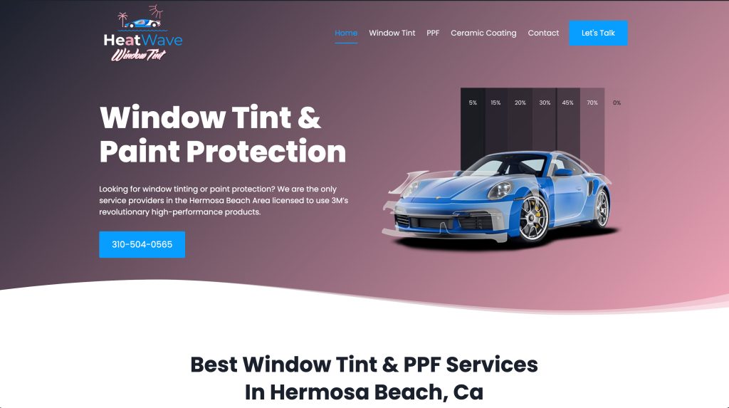 Window Tint website